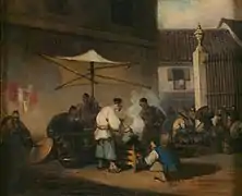 Street Scene at Macau, by George Chinnery.