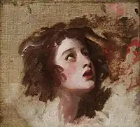 Emma as Miranda, by George Romney