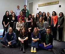 Attendees at the 2013 Women in the Arts Edit-a-thon in Washington, DC