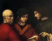 GiorgioneThe Three Ages of Man. 62 × 77&nbsp;cm.