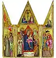 Madonna with Christ on the Throne, by Paolo di Giovanni Fei (1390)