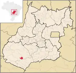Location in Goiás state