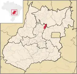 Location in Goiás state