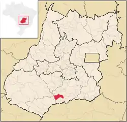 Location in Goiás state