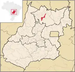 Location in Goiás state