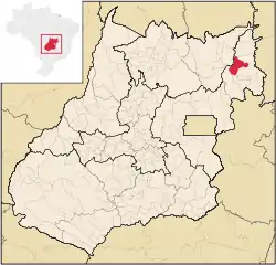 Location in Goiás state