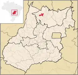 Location in Goiás state