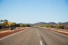 Photograph of single carriageway road