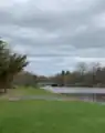 Gordon Pond, a dammed section of Devils Brook in Plainsboro Township (Middlesex County).