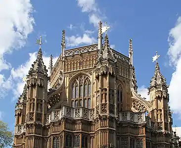 The Henry VII Chapel at Westminster Abbey, built by Henry VII of England