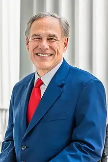 Official portrait of Greg Abbot as governor of Texas