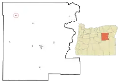 Location in Oregon