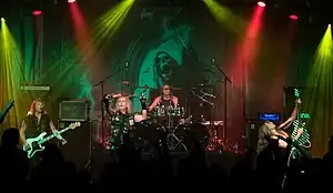 Grave Digger performing in 2017