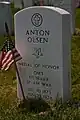 Medal of Honor recipient Anton Olsen, Cypress Hills National Cemetery