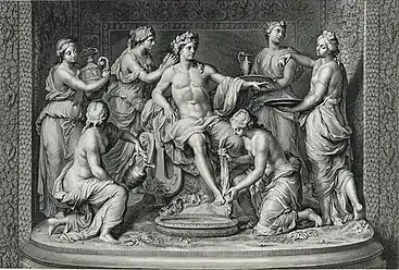 Apollo attended by nymphsby François Girardon and Thomas Regnaudin, ca.&nbsp;1670