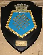 HMS Sheffield plaque 1941