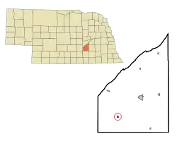 Location of Giltner, Nebraska