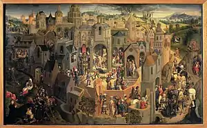 Hans Memling, Passion of Christ, c. 1471, 57 × 92&nbsp;cm
