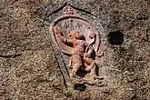Large stone image of Hanuman
