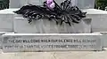 Inscription at the base of the Haymarket Martyrs' Monument, "The day will come when our silence will be more powerful than the voices you are throttling today."