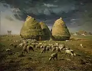 Haystacks: Autumn, c. 1874, oil on canvas, Metropolitan Museum of Art