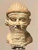 Male head; circa late 8th–early 7th century; ceramic; 12.5&nbsp;cm; Metropolitan Museum of Art