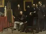 A Studio at Les Batignolles (1870)