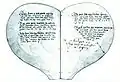 The Danish "Heart Book", a heart-shaped manuscript of love ballads from the 1550s.