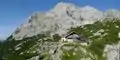 Hochtor with the Hesshütte, an alpine hut in the foreground