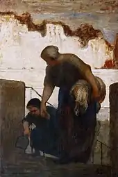The Laundress (c. 1863), oil on panel, 49 x 34&nbsp;cm., Musée d'Orsay, Paris