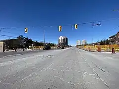Early LRT construction works in March 2022