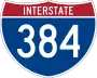 Interstate 384 marker