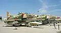 A-4H/N Skyhawk Ayit, stationed in two squadrons at Tel&nbsp;Nof, here in the IAF Museum  at Hatzerim Airbase
