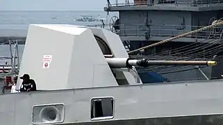 76&nbsp;mm SRGM built by FGK Kanpur is onboard the INS Vikrant and all the new vessels of the Indian Navy, its ammunition is manufactured at OFK Jabalpur