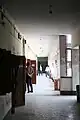 Open corridor of the school building
