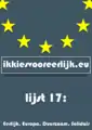 ichooseforhonest.eu campaign poster "ikkiesvooreerlijk.eu"
