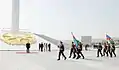 President Ilham Aliyev visiting the square in 2013