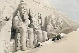 1840s sketch from The Holy Land, Syria, Idumea, Arabia, Egypt, and Nubia