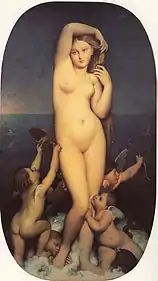 Venus Anadyomene by Jean-Auguste-Dominique Ingres, completed in 1848