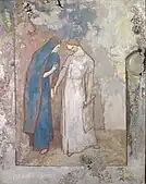 Odilon Redon, c.1905, Initiation study: two young ladies, oil on canvas, 93 x 65&nbsp;cm, Dallas Museum of Art