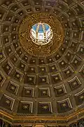 The interior of the dome in the Siena cathedral