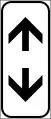 Continual of a danger or a prescription (vertical)
