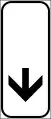 End of a danger or a prescription (vertical)