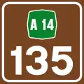 Number of overpass along a motorway