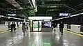 The Yamanote Line platforms in April 2021