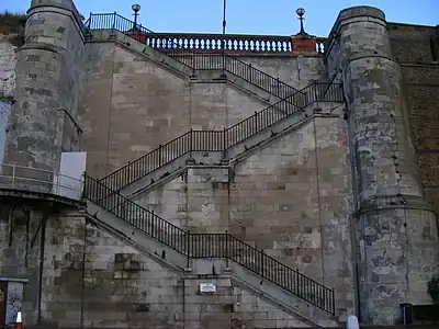 Jacob's Ladder in Ramsgate which has deflectors in the corners of each landing
