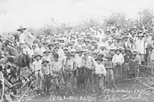 Japanese on coffee plantation (1930).