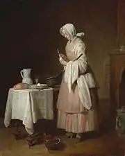 The Attentive Nurse (1747), oil on canvas, 46.2 x 37&nbsp;cm., National Gallery of Art