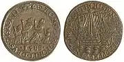 Dordrecht 1588, invincible Armada destroyed, Ø 30&nbsp;mm.