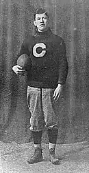 Thorpe in Carlisle Indian Industrial School uniform, c.&nbsp;1909
